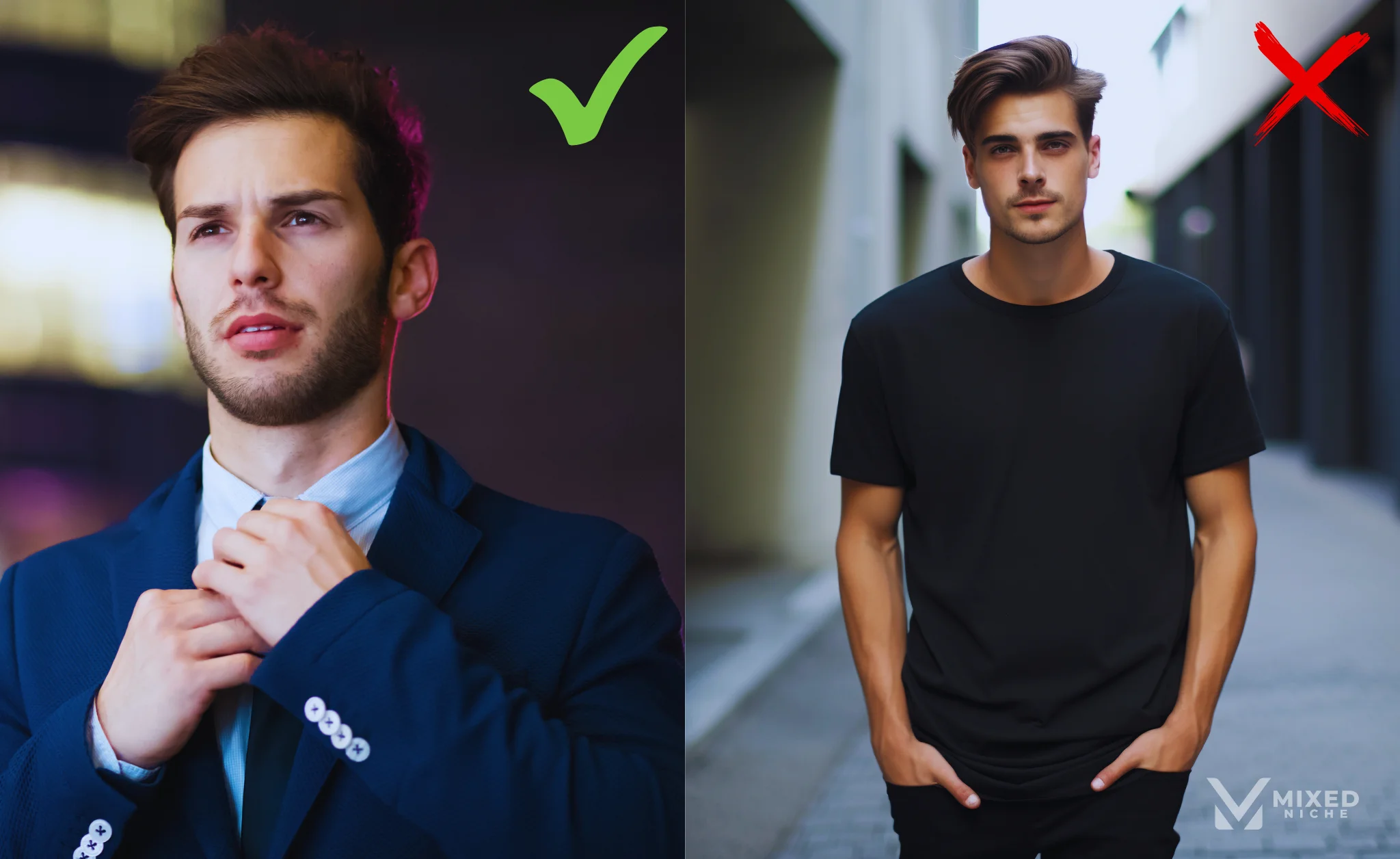 Be Like from Specific Industry - Good vs Bad Headshot Example