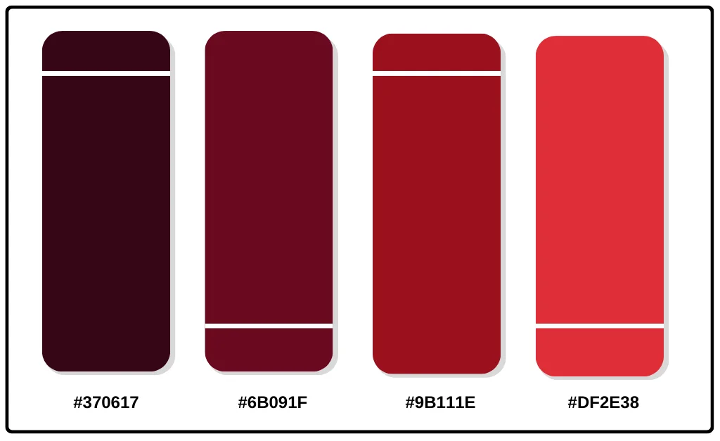 20+ Best Red Color Palettes for 2024 - Mixed Niche