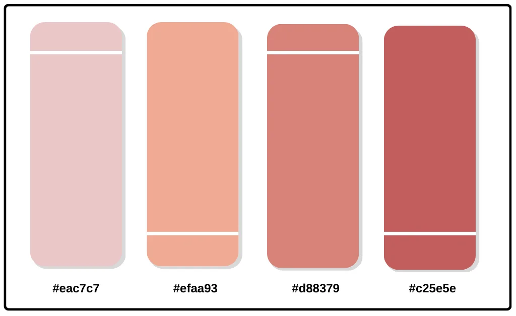 Rose Gold Color Palette